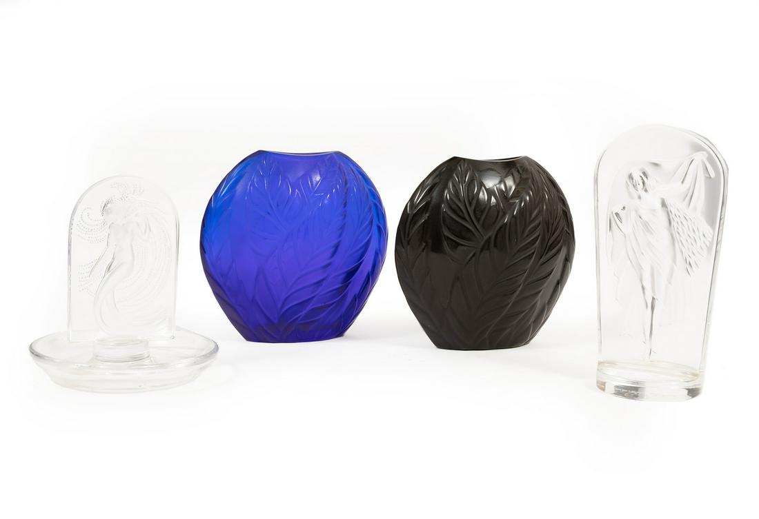 Four Lalique Crystal Table Articles (1 of 5)