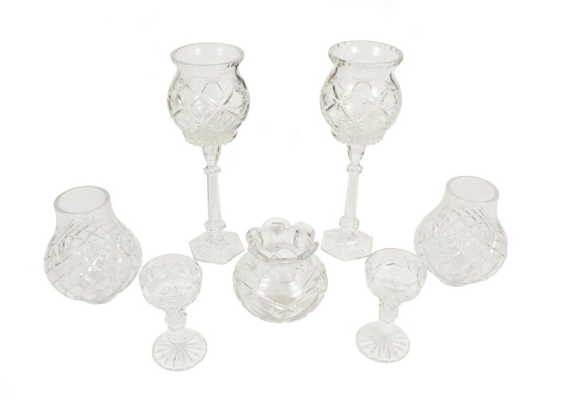 Group of Seven Crystal Items (1 of 2)