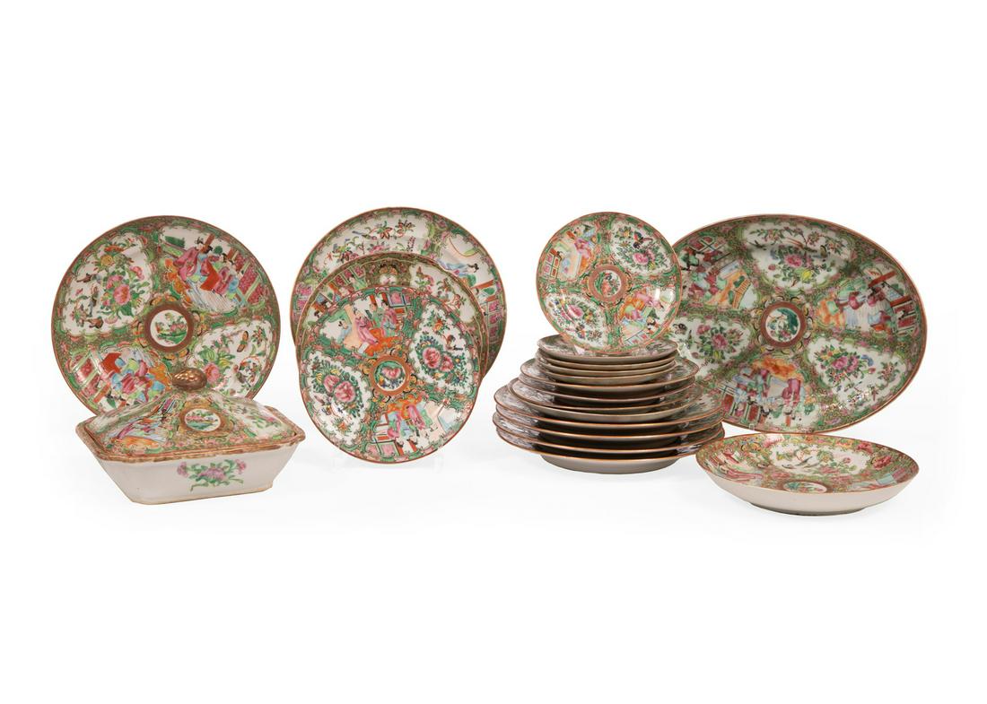 Chinese Famille Rose Porcelain Tablewares (1 of 3)