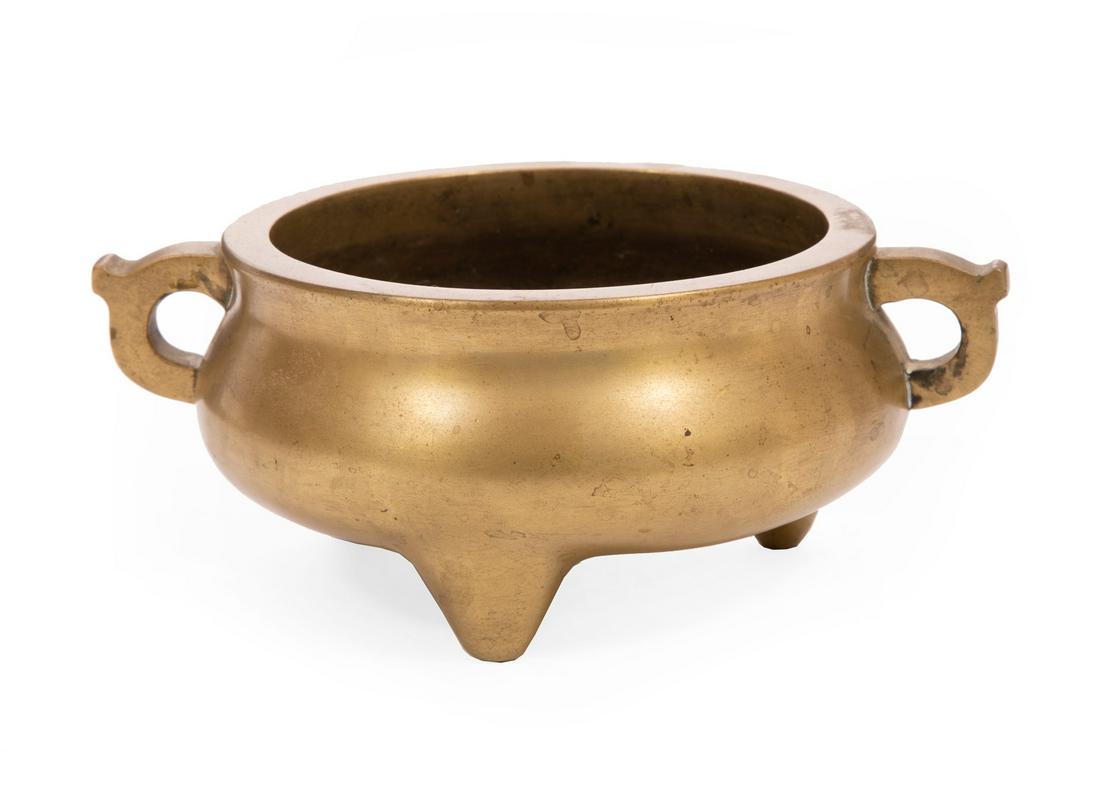 Antique Chinese Bronze Tripod Censor (1 of 2)