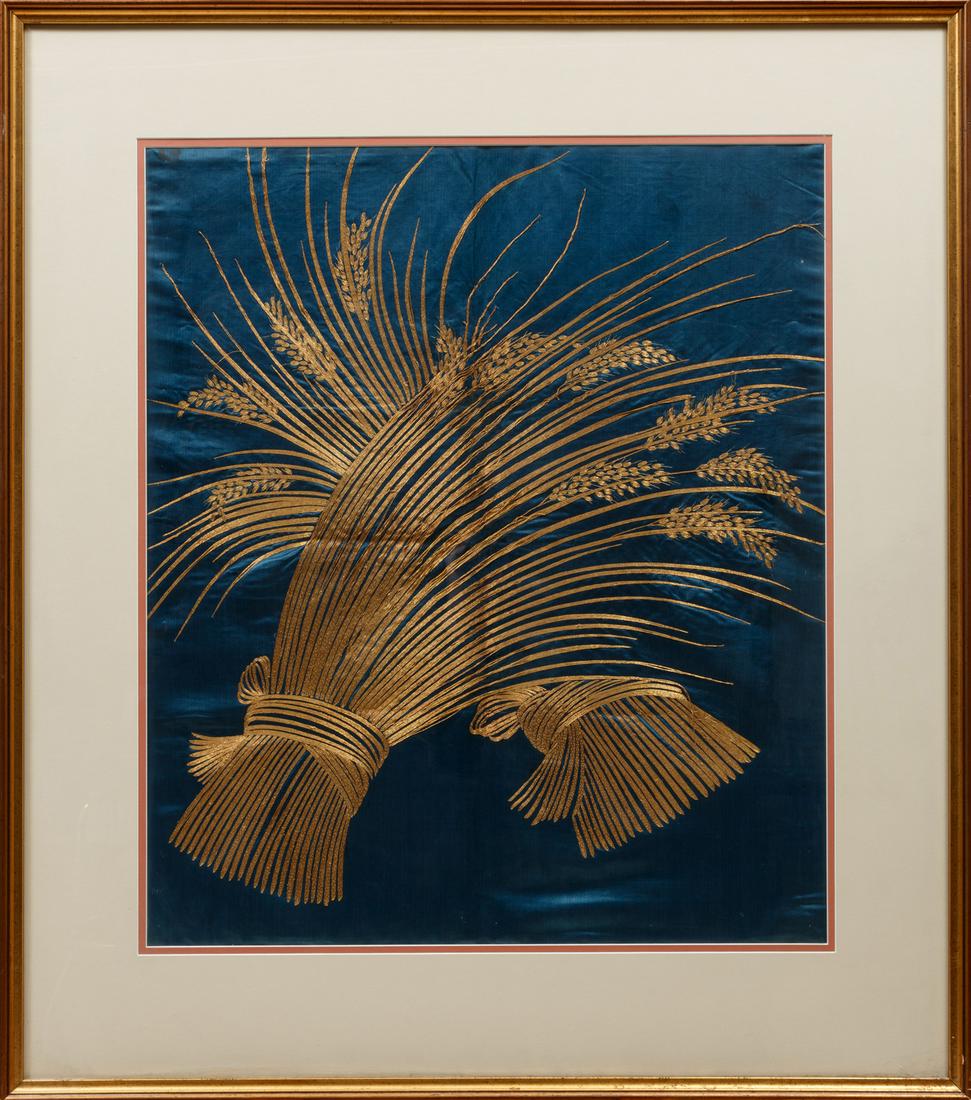 Japanese Fukusa Embroidery Panel (1 of 1)