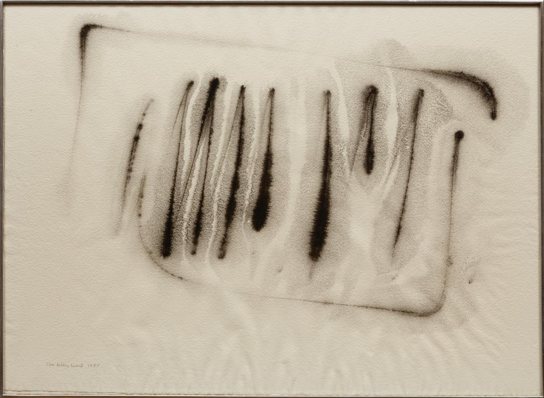 Cora Kelley Ward (American/Louisiana, 1920-1989) , "Untitled: Composition No. 1", 1985, ink on (1 of 4)