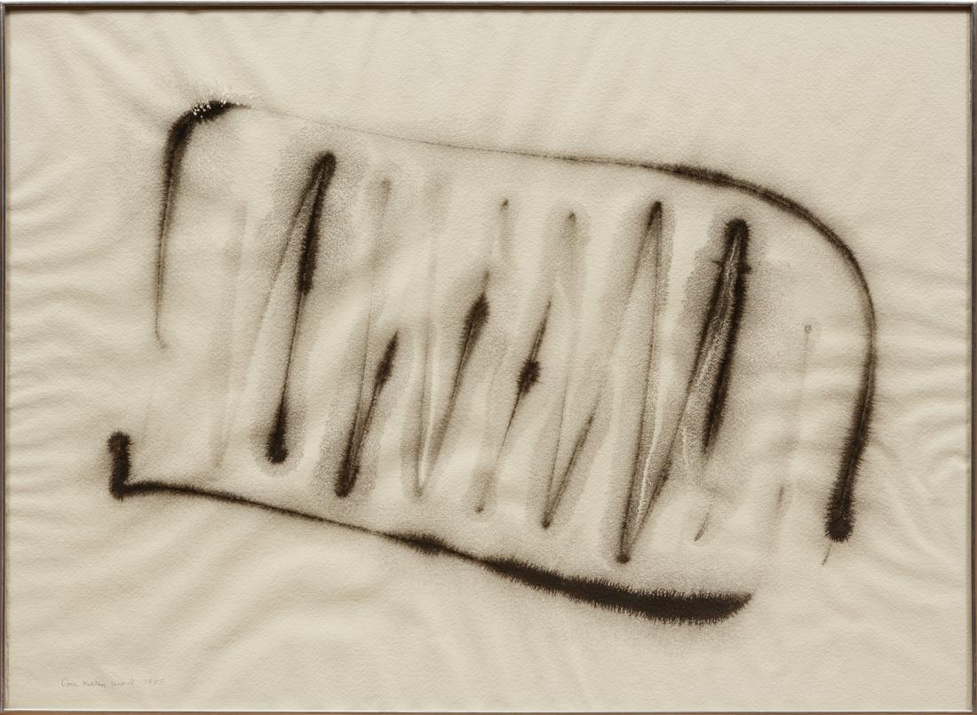 Cora Kelley Ward (American/Louisiana, 1920-1989) , "Untitled: Composition No. 2", 1985, ink on (1 of 4)