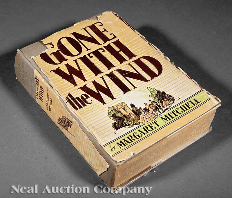 Margaret Mitchell, Gone With the Wind, 1st ed.: Margaret Mitchell, Gone With the Wind, 1936 Macmillan Company, New York, signed and dedicated "To Grace Waters from Margaret Mitchell, June 30, 1936", first edition, first printing, with dust jacket, 