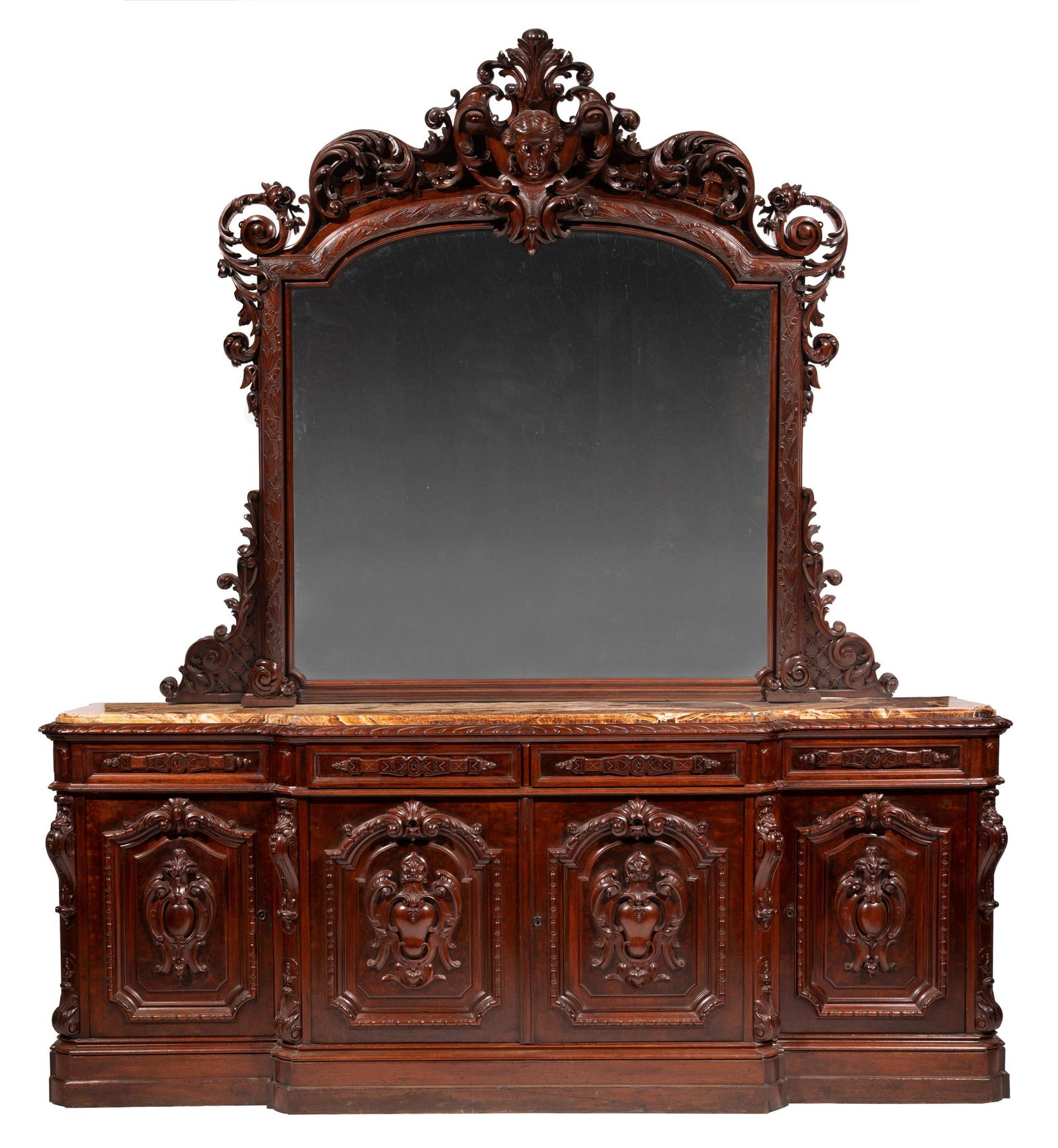 Burl Walnut Sideboard, attr. Alexander Roux (1 of 10)