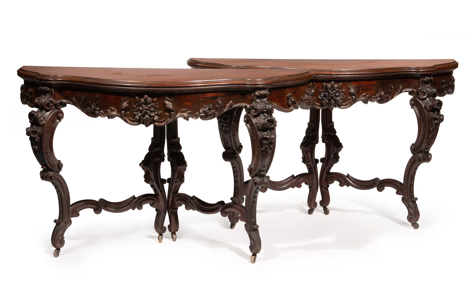 Rosewood "Multi-Form" Tables, attr. Baudouine (1 of 14)