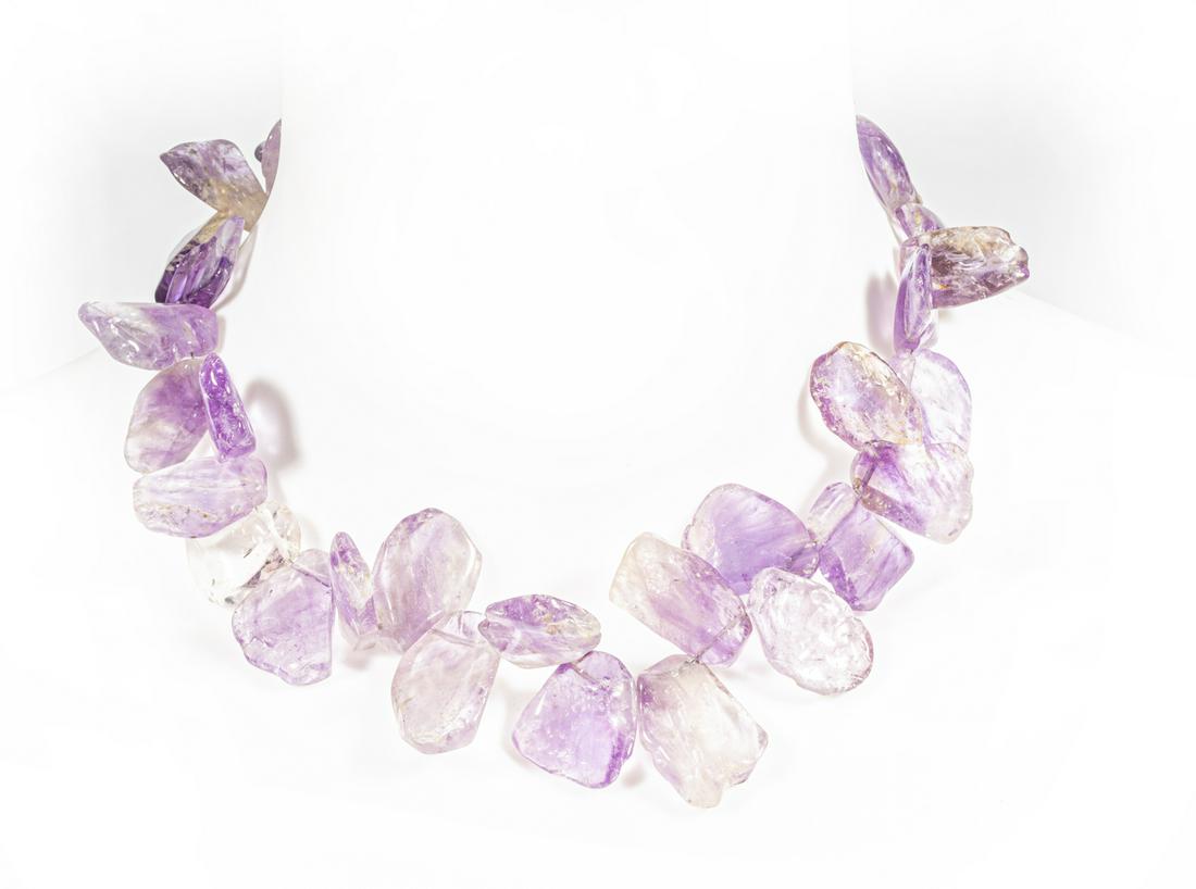 Amethyst Bead Necklace (1 of 1)