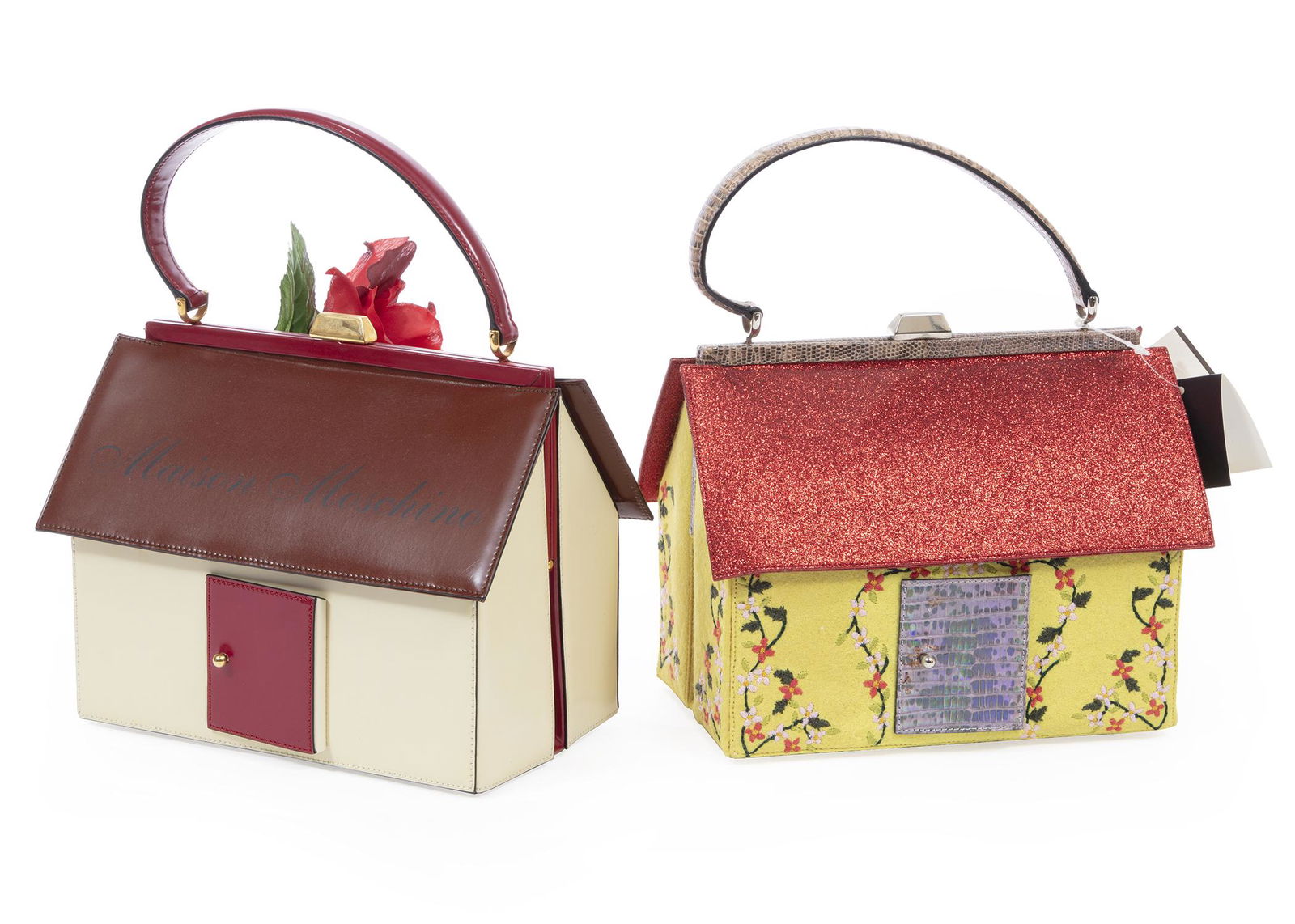 Two Moschino House-Form Leather Handbags (1 of 5)