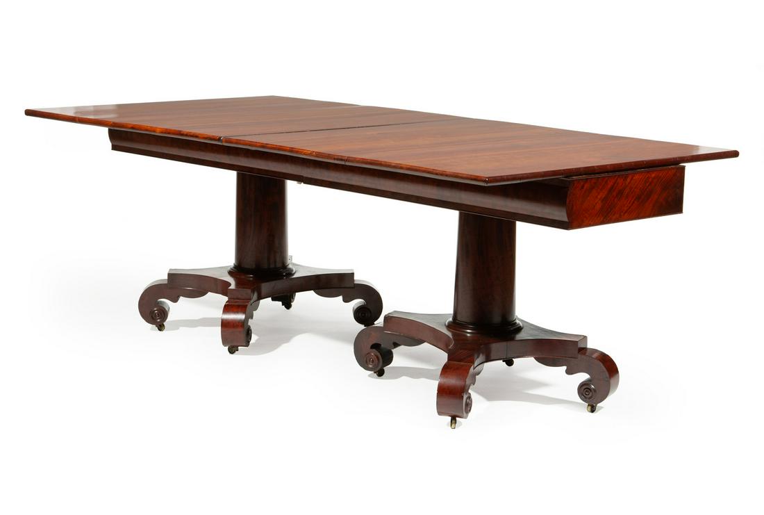 Classical Mahogany Two-Part Pedestal Dining Table (1 of 5)