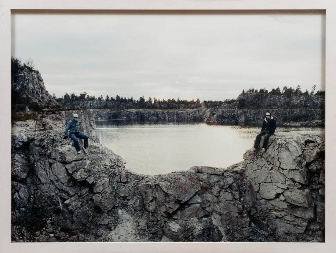 Hanna Liden (Swedish, b. 1976): Hanna Liden (Swedish, b. 1976), "Death Gate", 2003, c-print mounted to sintra, signed on label and "Rivington Arms, New York" label with artist, title, date and edition "1/3" on backing, 30 in. x 40 i