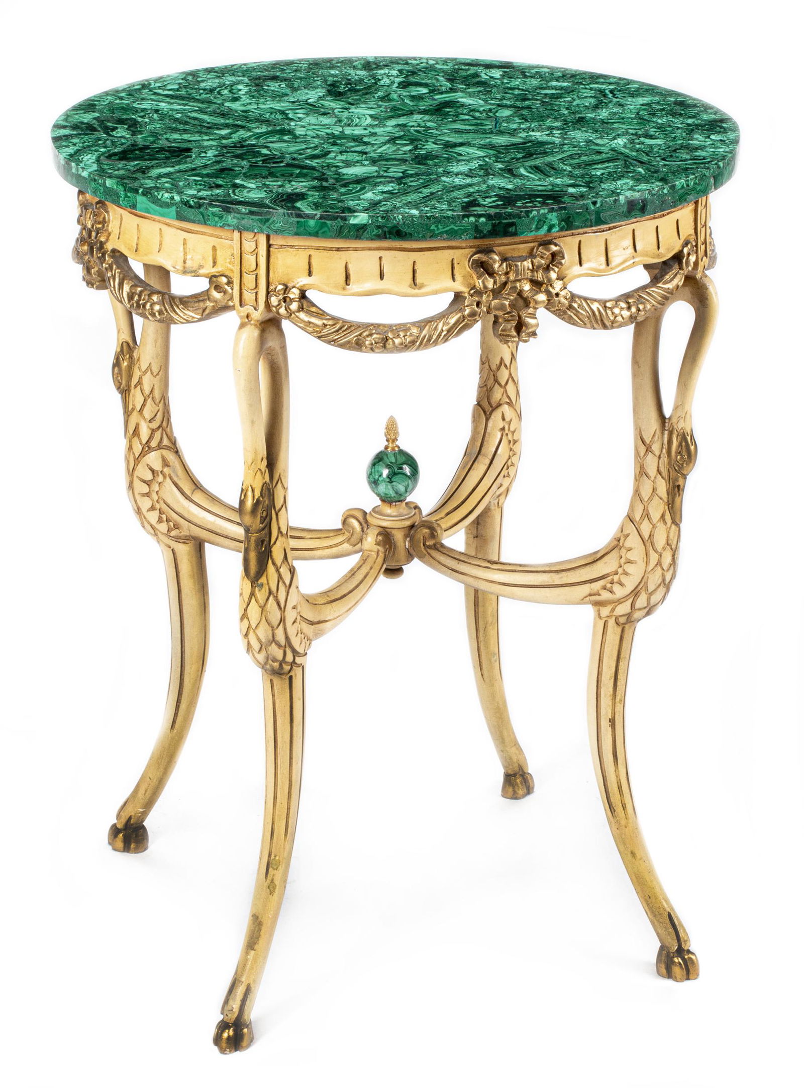 Victorian-Style Painted and Parcel Gilt Table (1 of 4)