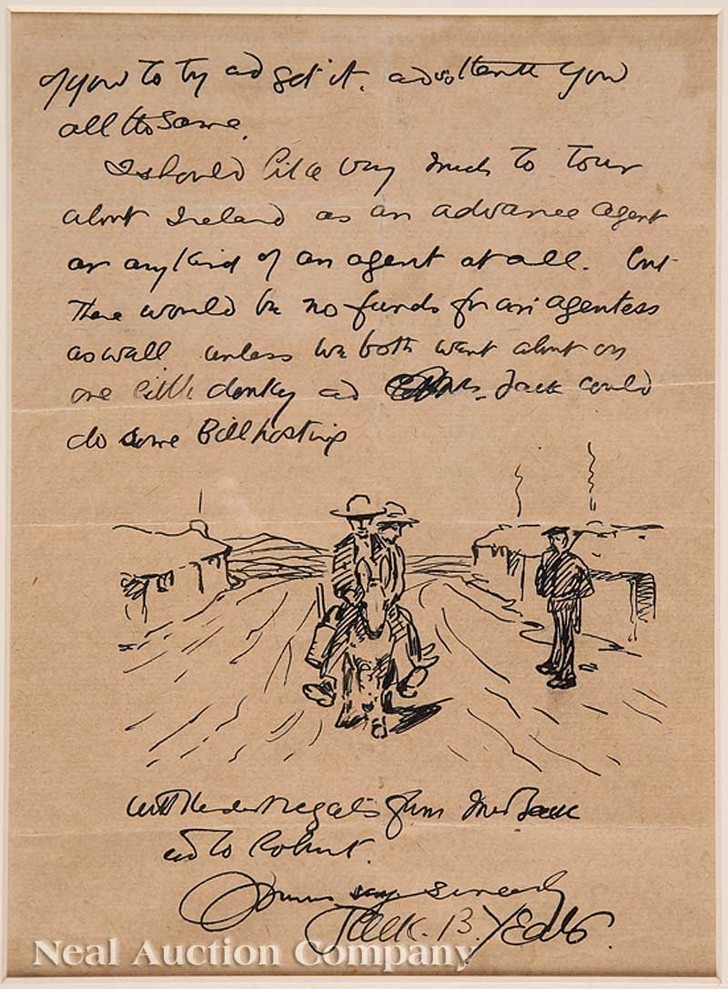 John Butler Yeats, Autograph Letter