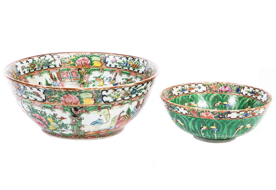 Two Chinese Export Famille Rose Porcelain Bowls (1 of 3)