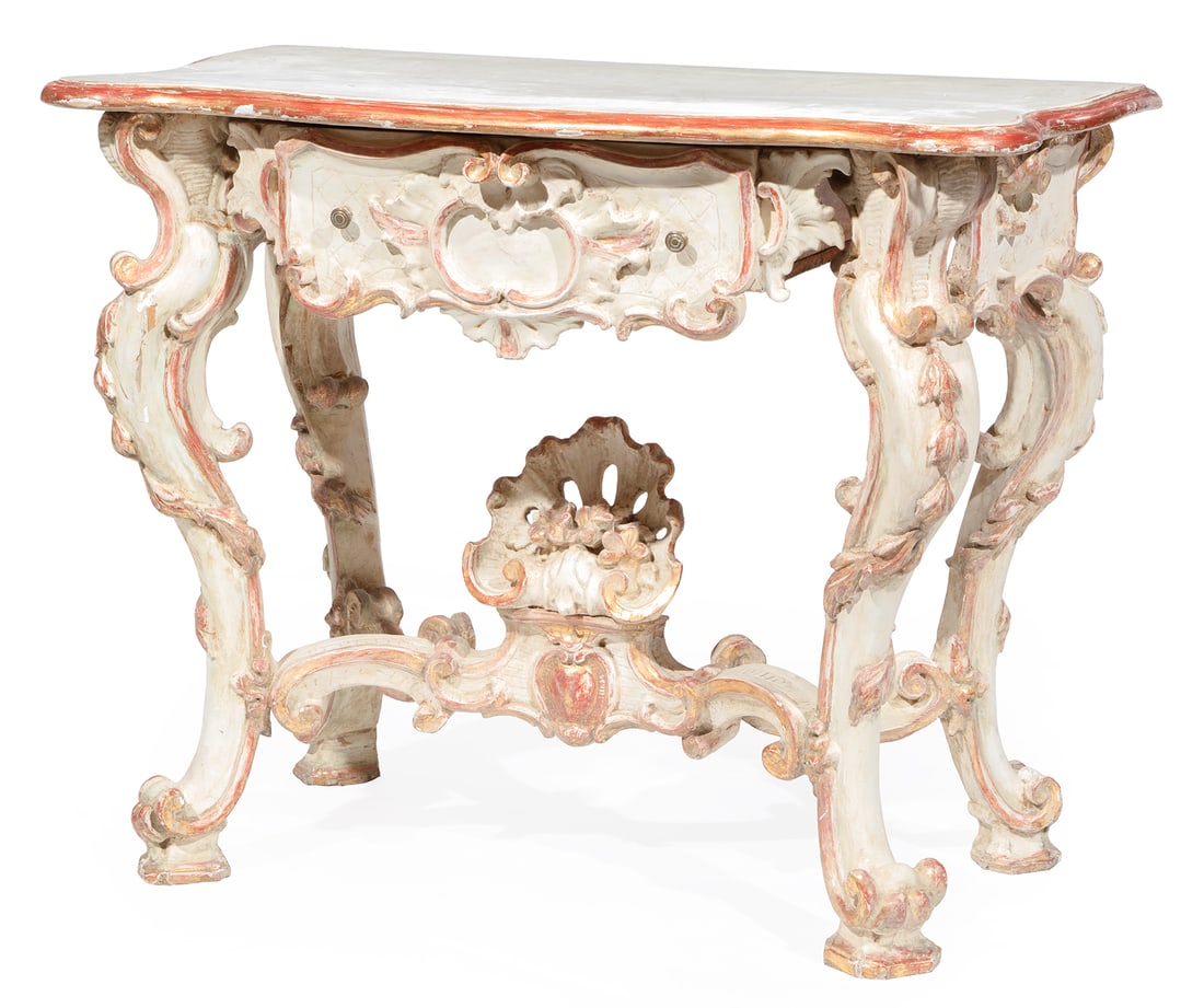 Italian Giltwood and Painted Console (1 of 15)