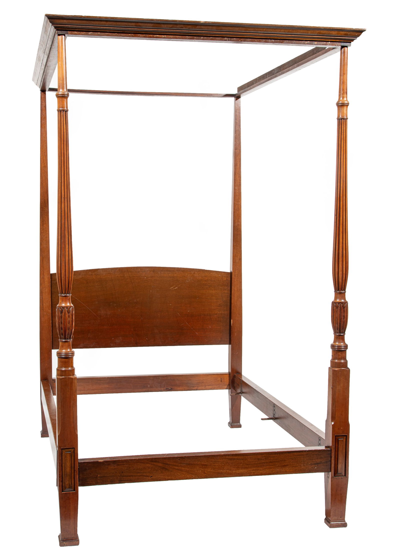 Georgian-Style Carved Mahogany Tester Bed (1 of 5)