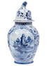 Delftware Faience Covered Urn