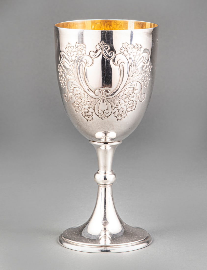 Edward Barnard & Sons Sterling Silver Goblet (1 of 1)