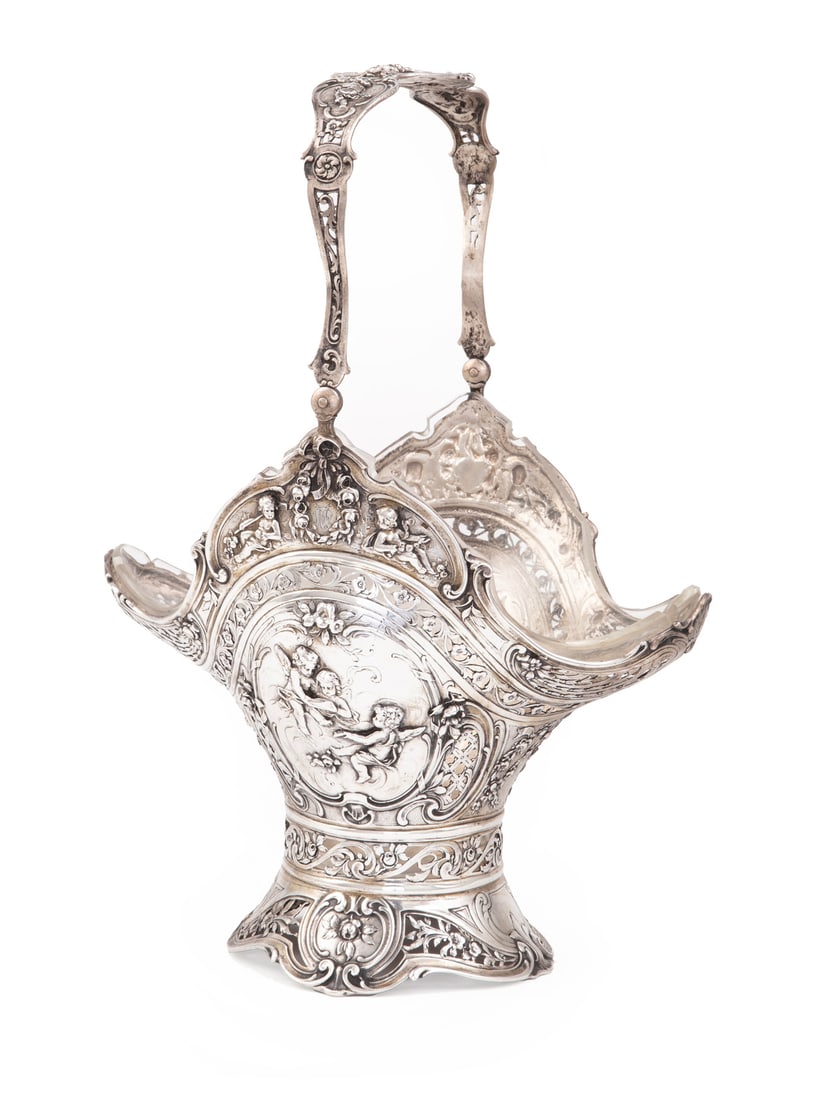 Storck & Sinsheimer Silver Centerpiece Basket (1 of 4)