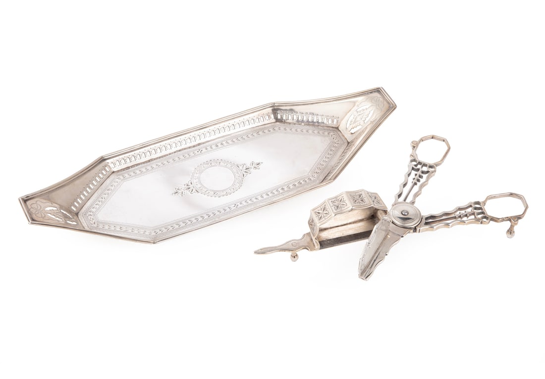 Sterling Silver Snuffer Tray & Scissors Snuffer (1 of 2)