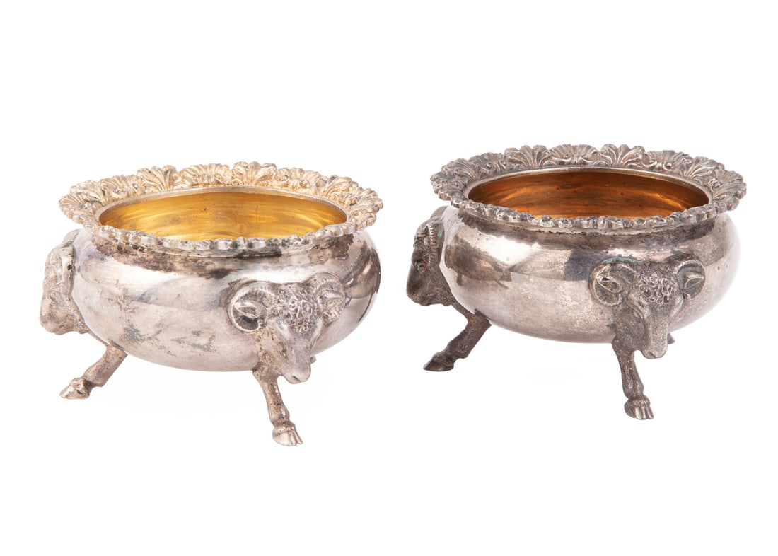 Pair of Gorham Coin Silver Master Salts (1 of 3)