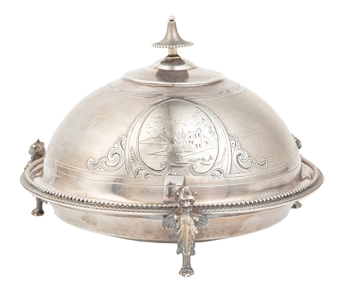 Gorham Coin Silver Covered Butter Dish (1 of 3)