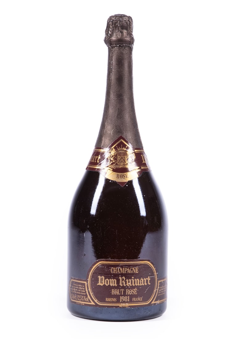 Dom Ruinart Brut Rosé 1981: Dom Ruinart Brut Rosé 1981, 1 bottle, 1500ml.; label has scuffs, scratches and light wrinkling; top label has scuffs, scratches and light wrinkling; capsule has light scratches. Provenance: Micha