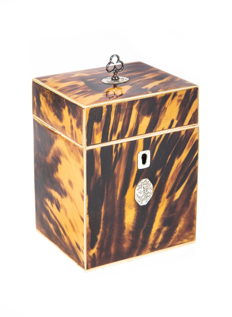 George III Tortoiseshell Tea Caddy (1 of 14)