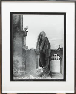 Clarence John Laughlin (American/Louisiana): Clarence John Laughlin (American/Louisiana, 1905-1985), "Figment of Desire", negative creation date 1941, print date 1979, gelatin silver print laid on board, signed, titled and dated on mount, initia