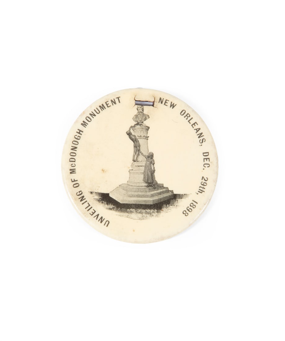Unveiling of the McDonogh Monument Button (1 of 2)