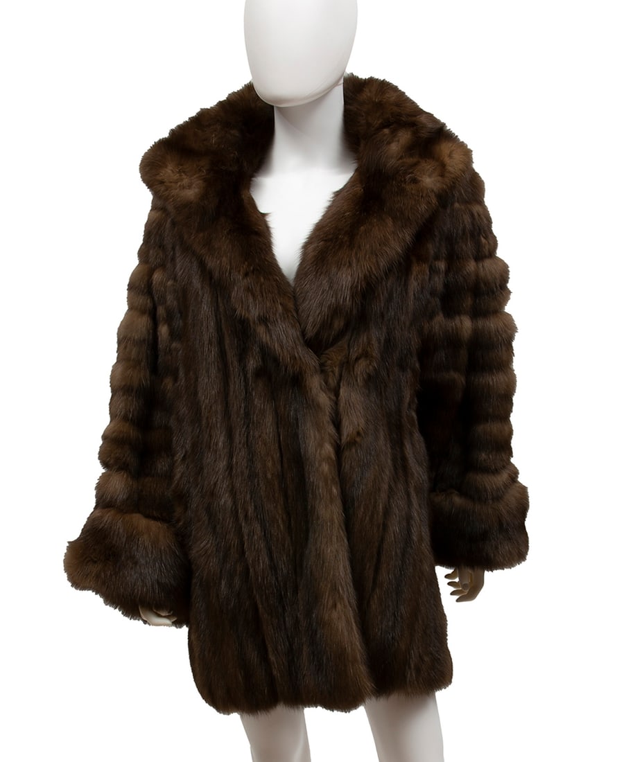 Galanos Short Fur Coat (1 of 12)