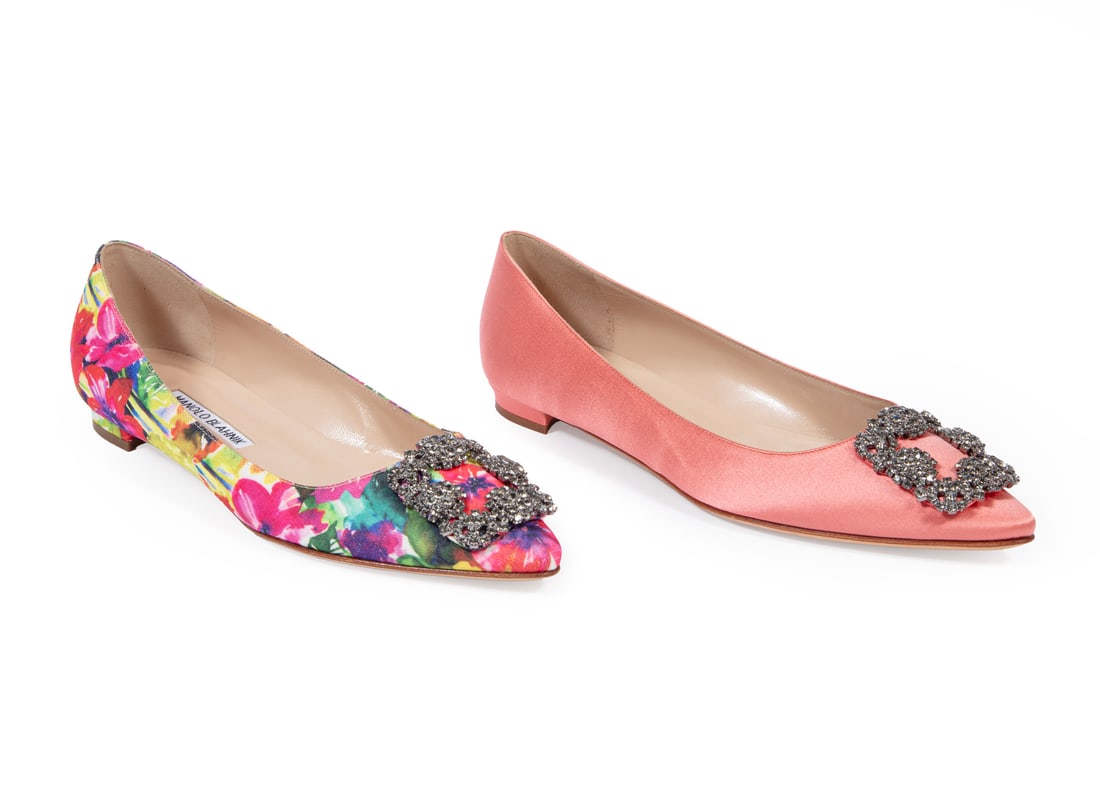 Two Pairs of Manolo Blahnik Hangisflat Shoes (1 of 5)