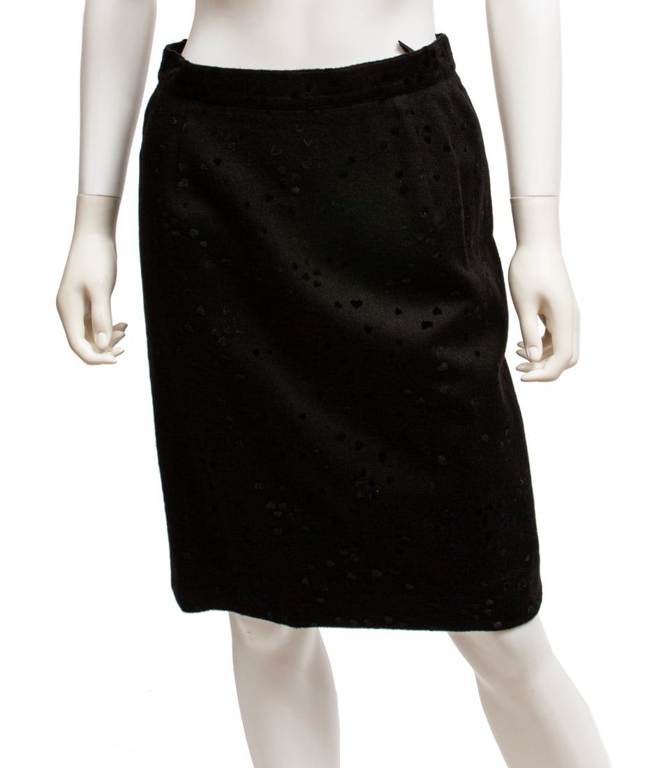 Vintage Louis Feraud Black Wool Skirt Suit (1 of 5)