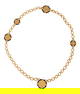 David Webb Gold and Enamel Coin Necklace