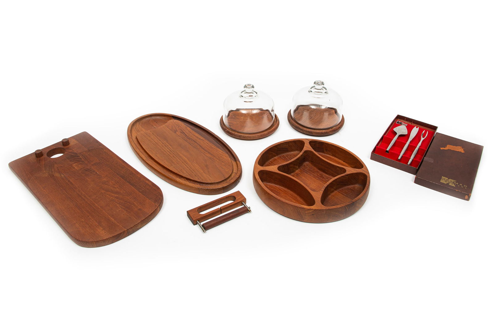 Collection Mid-Century Modern Teak Party Trays (1 of 9)