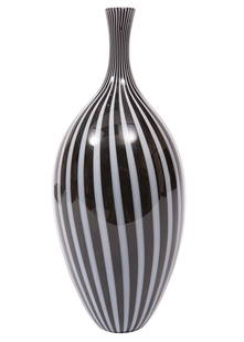 Lino Tagliapietra for Effetre Murano Glass Vase: Lino Tagliapietra for Effetre International Murano Glass Vase, 1988, hand-blown, engraved signature and date, h. 13 1/2 in., dia. 5 1/4 in.