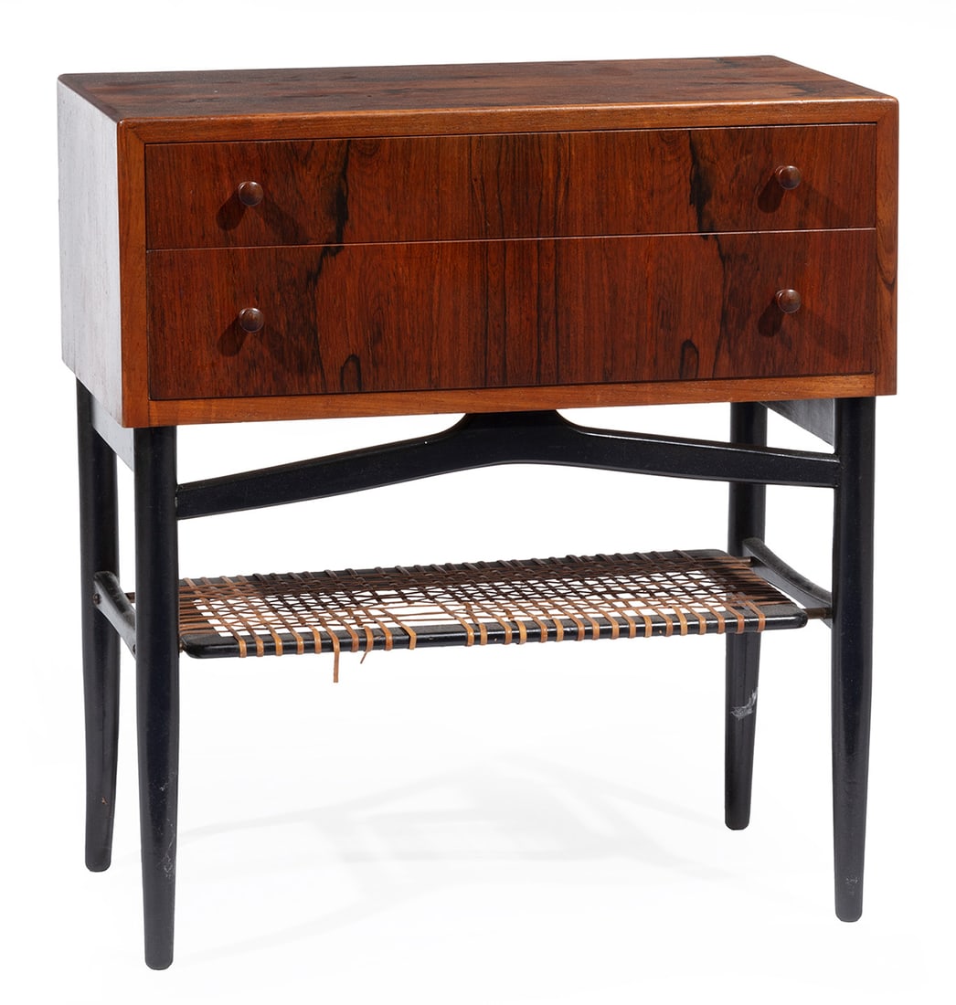 Mid-Century Modern Rosewood Chest on Stand (1 of 2)