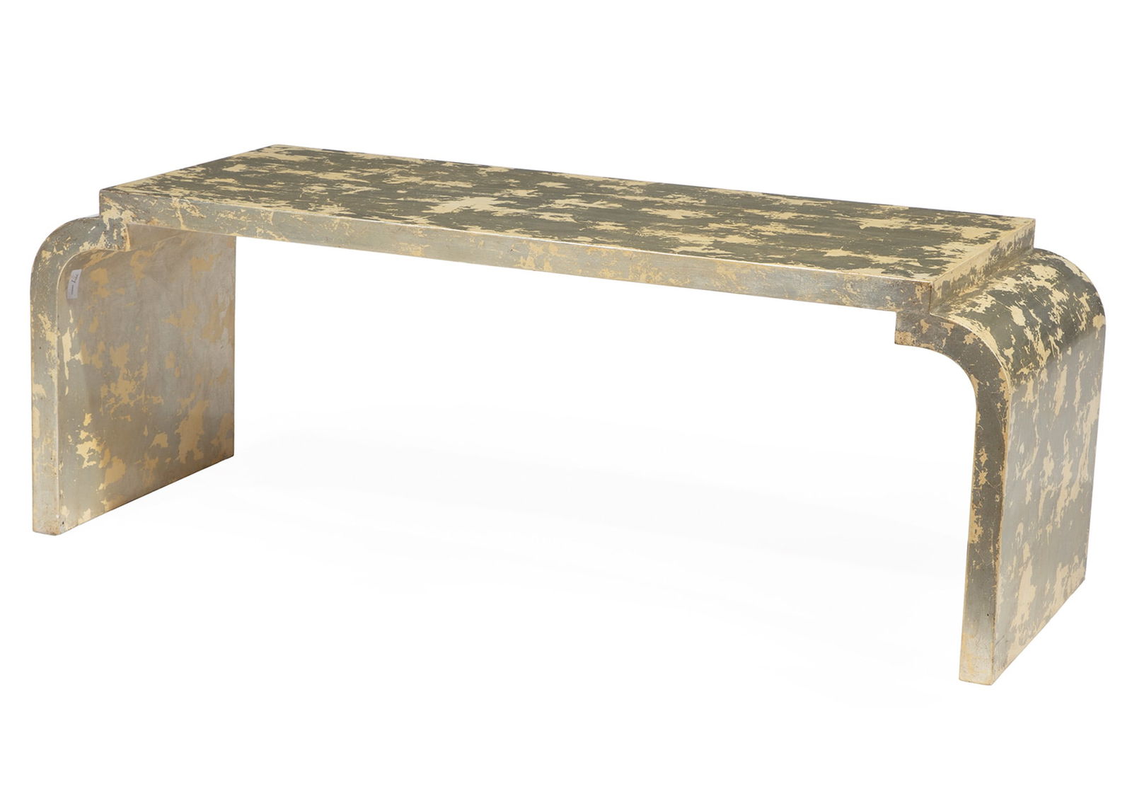 Contemporary Silvered and Painted Coffee Table (1 of 3)