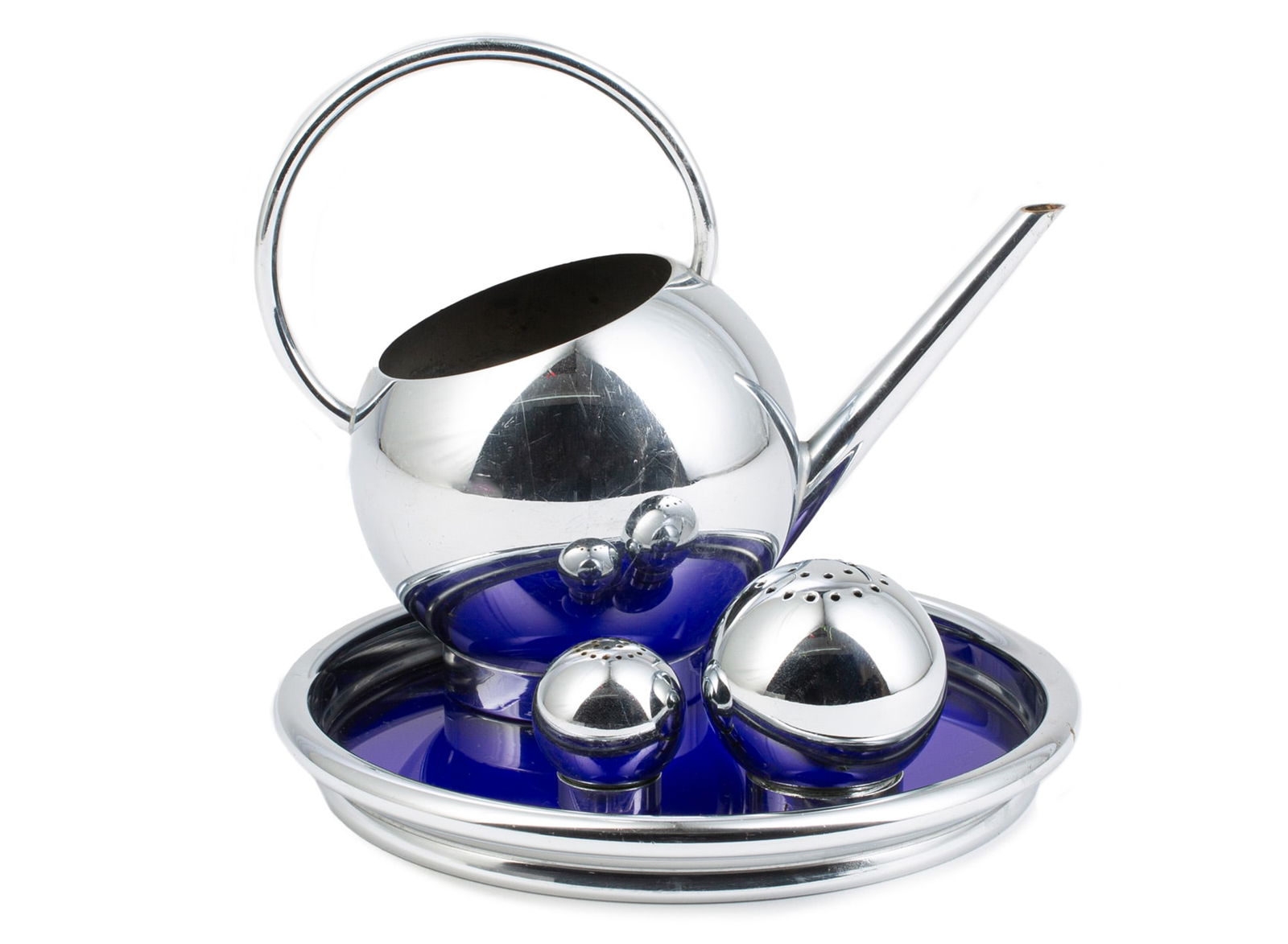 Russel Wright brass and Glass Pancacke & Corn Set (1 of 2)