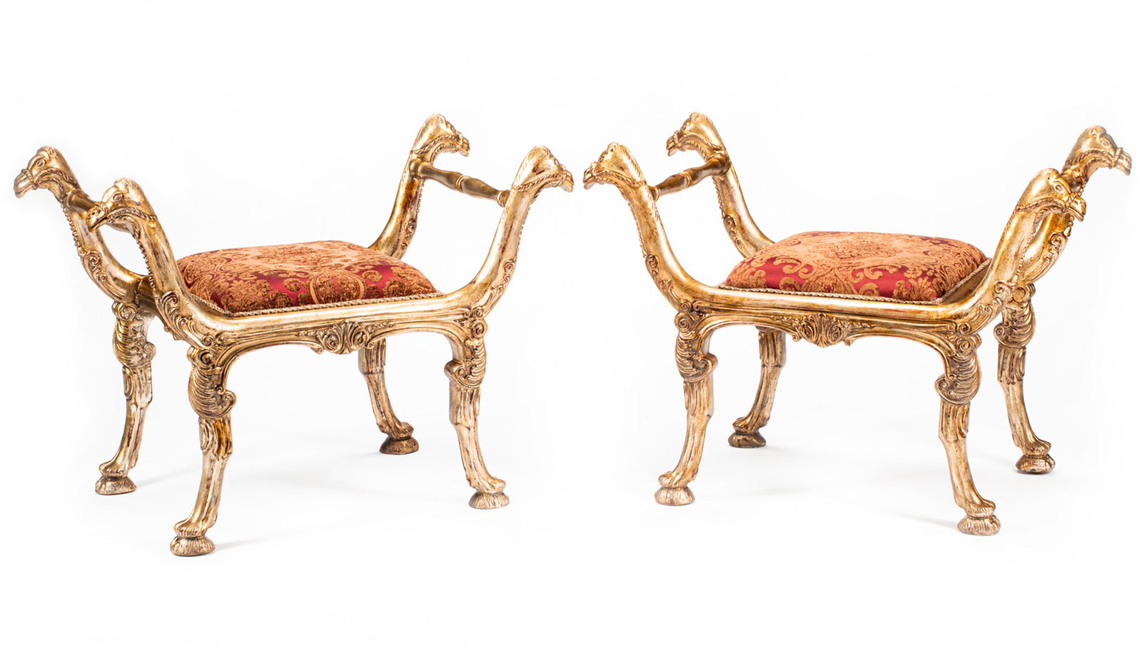 Italian Neoclassical-Style Curule Benches (1 of 4)