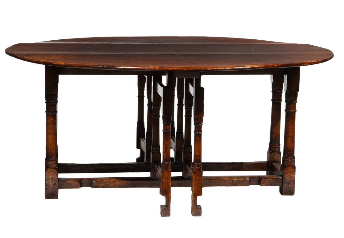 English Carved Oak Wake Table (1 of 3)