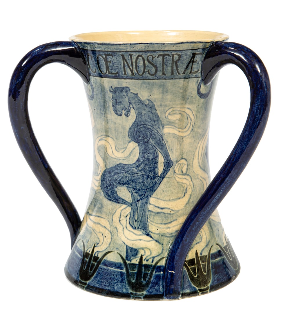 Rare Newcomb College Art Pottery Tyg (1 of 15)