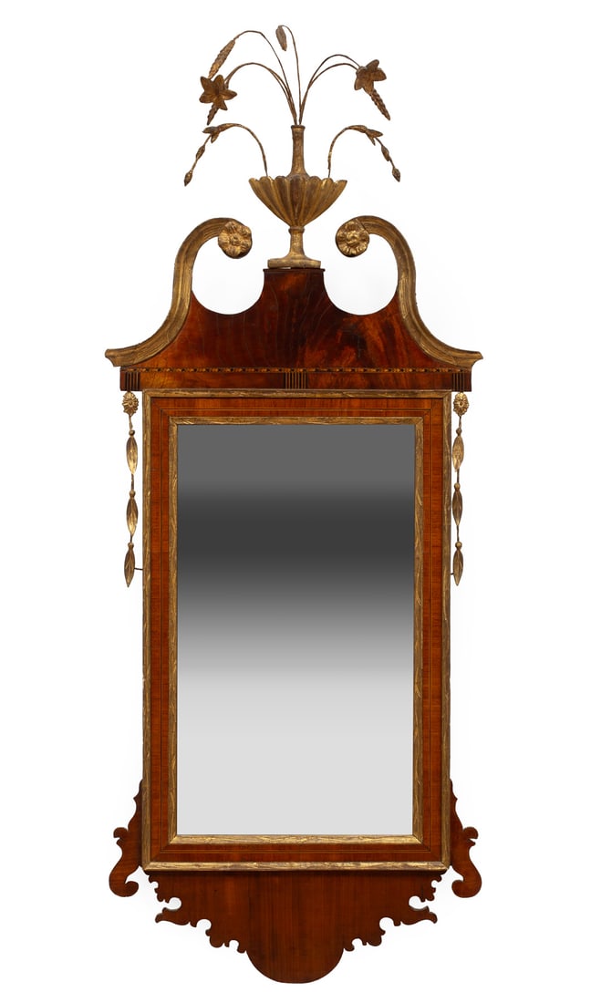 American Federal Gilded Mahogany Mirror (1 of 2)