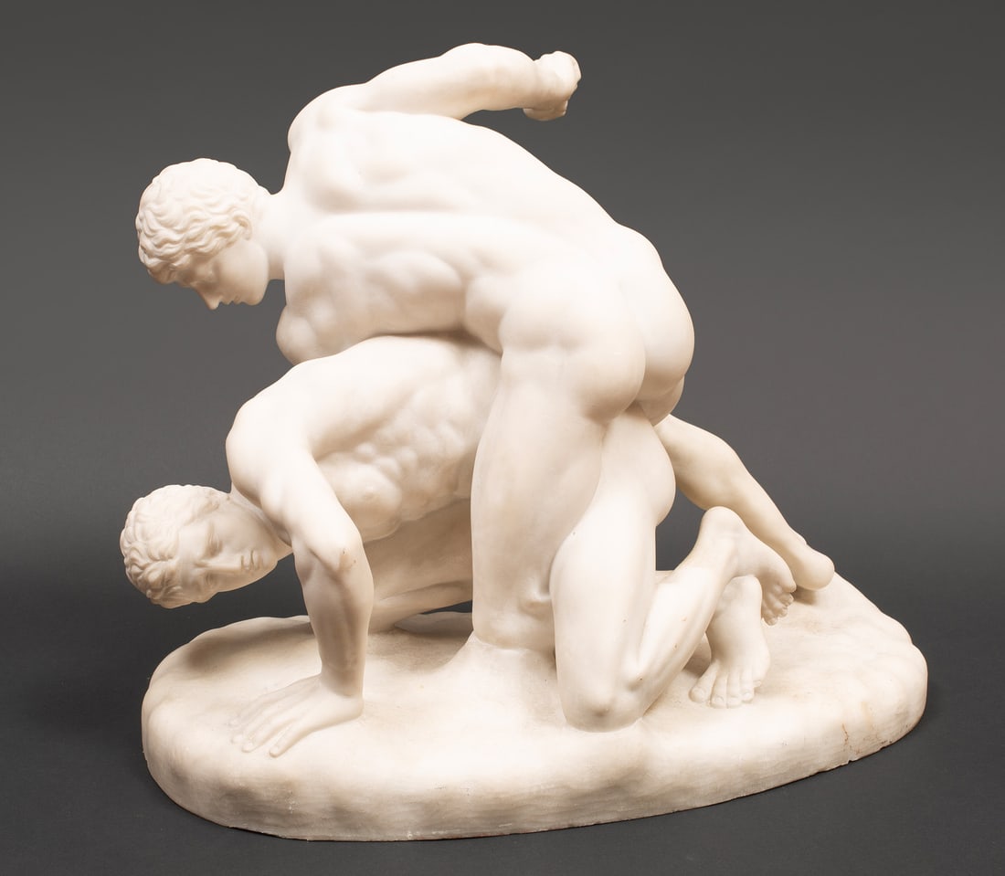 Carved Italian Marble Figural Group (1 of 15)