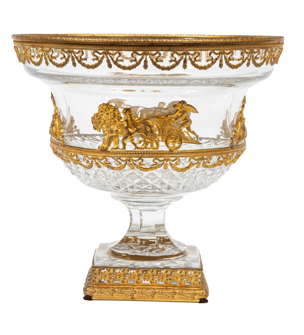 Gilt Bronze-Mounted Cut Glass Compote (1 of 12)