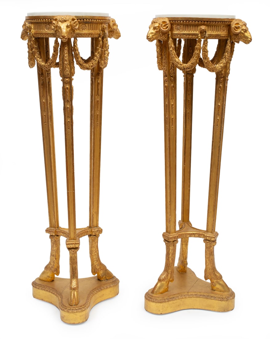 George III-Style Carved Giltwood Torcheres (1 of 5)