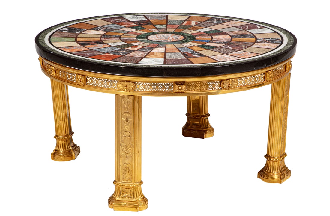 Specimen Marble and Bronze Low Table (1 of 3)