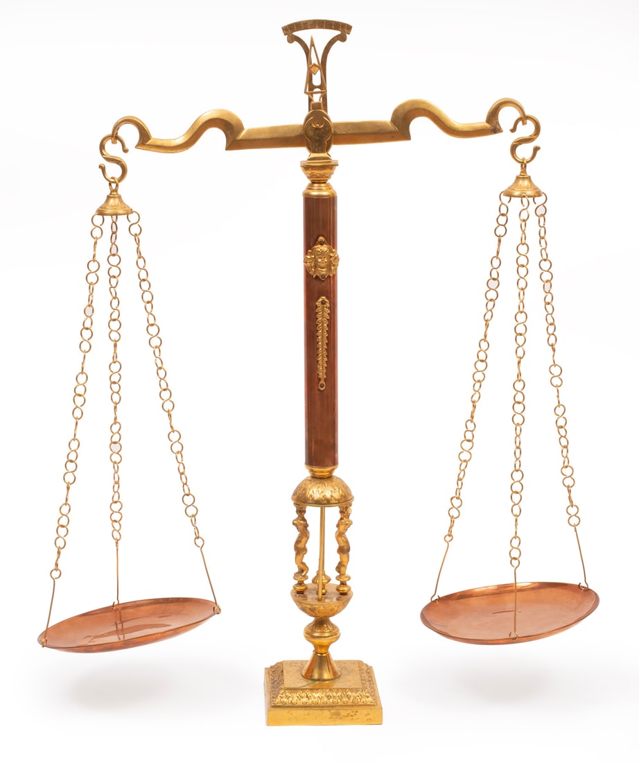 Antique French Copper and Brass Scale (1 of 2)