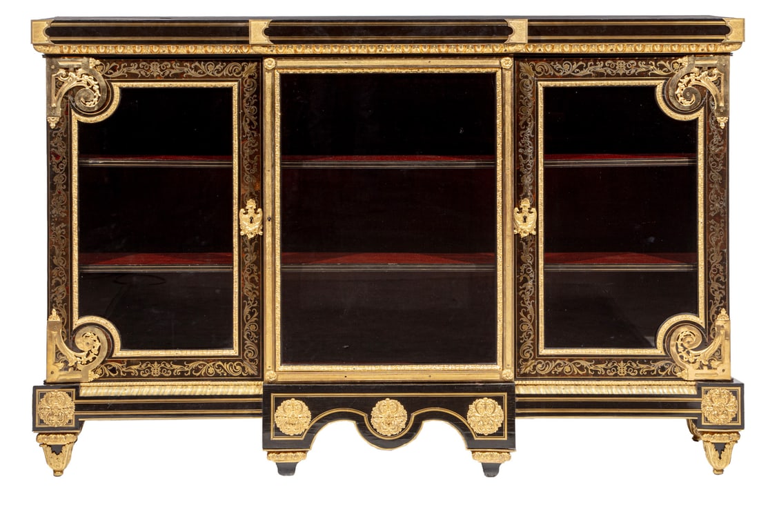 Inalid and Ebonized Bibliotheque by Caillaux (1 of 20)