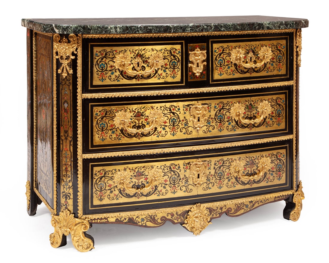 Boulle, Ebonized Commode, attr. Nicolas Sageot (1 of 20)