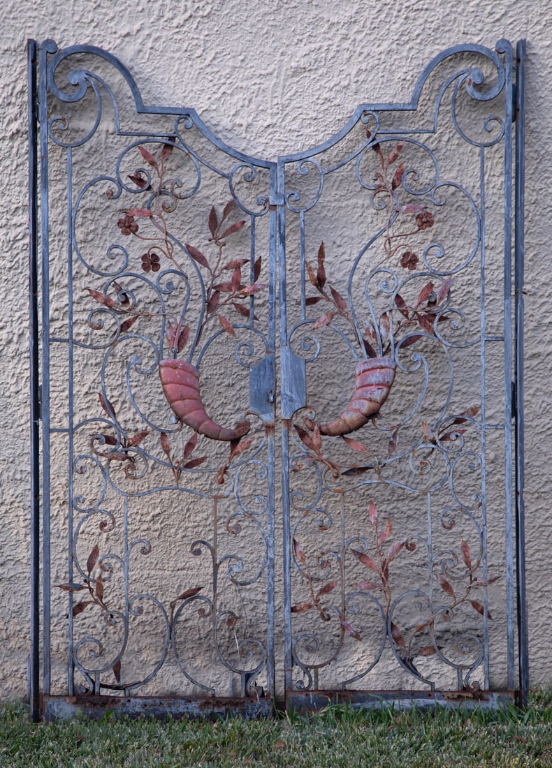 Wrought Iron Garden Gate (1 of 2)